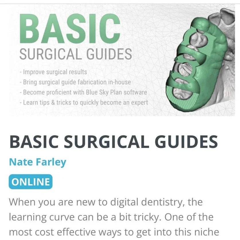 Basic Surgical Guides - Dental Courses | كورسات طب اسنان