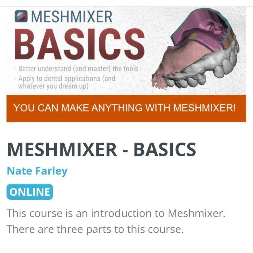 Meshmixer Basics Course - Dental Courses | كورسات طب اسنان