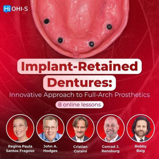 Implant-Retained Dentures: Innovative Approach to Full-Arch Prosthetics - Dental Courses | كورسات طب اسنان