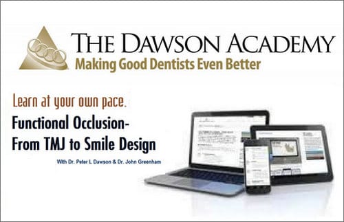 Functional Occlusion-From TMJ to Smile Design