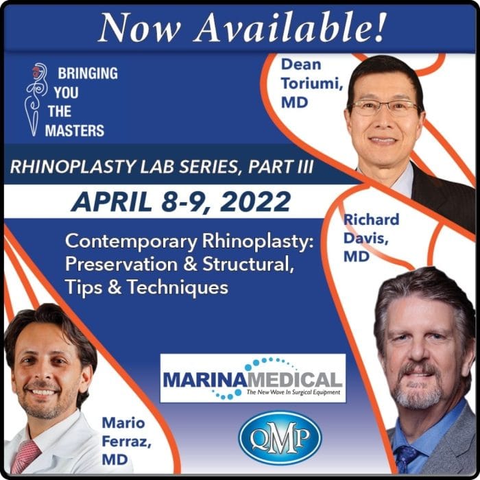 Quality Medical Publishing BYTM Rhinoplasty Part 3 Preservation & Structural, Tips & Techniques 2022